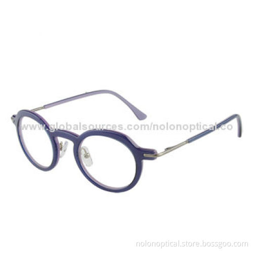 Eyeglasses with Round Clear Lens